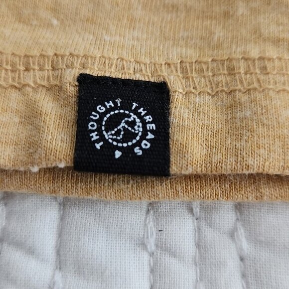 Threads For Thought Hoodie Women's S Golden Wheat Long Sleeve Slubby Cotton NEW - Picture 6 of 16